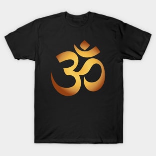 Black Golden Aum T-Shirt